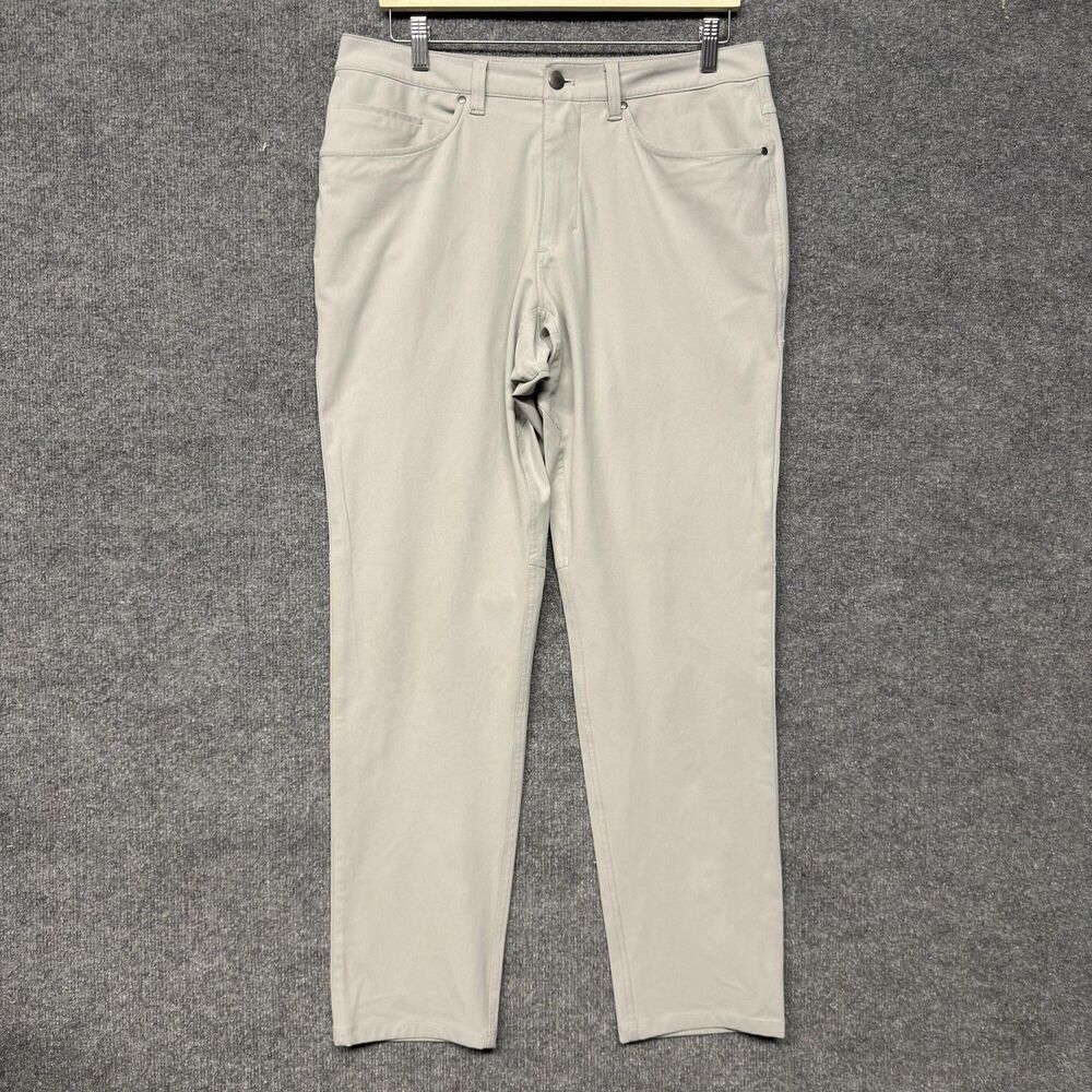 Lululemon Commission ABC Pants Mens 32x30 Gray Classic Stretch Golf Tech Preppy